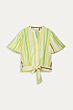 Blouse POM striped lemon