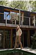 Short faux fur jacket SAND 162117-022-71320