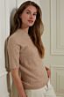 Naps rib stitch sweater SAND 1000313-122-513082