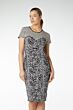 Jurk lou korte mouw contrast vb533-s21-172