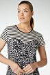Jurk lou korte mouw contrast vb533-s21-172