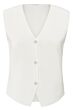 Fine knitted gilet PURE WHITE 1-010103-504-00000