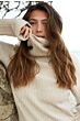 Rollneck sweater in rib stitch 1000497-124-545042