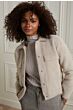Short knitted fur cardigan 1010144-124-54504