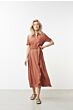 Dress with knotted waist BROWN 1-601010-207-81242