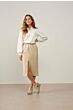 Midi skirt in faux leather 1-409023-302-30905