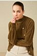 Fluffy cardigan GREEN 1-010047-309-99272