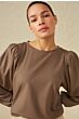 Boatneck top BROWN 1-709106-308-81304