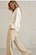 Jersey wide leg BEIGE 1-309112-402-51307