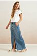 Denim maxi skirt BLUE 1-401057-404-99299