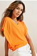 V-neck top EXOTIC ORANGE 1-709193-405-61453