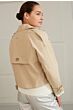 Cropped trenchcoat BEIGE 2-001024-402-51307