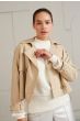 Cropped trenchcoat BEIGE 2-001024-402-51307