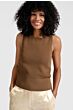Ribbed tank top CHIPMUNK BROWN 1-000472-505-71044