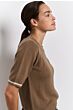 Textured sweater CARIBOU BROWN 1-000450-503-81017