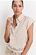 Sleeveless blouse HUMUS BEIGE 1-201141-503-513041