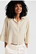 Cropped blouse RAINY DAY BEIGE 1-201164-505-35304