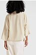 Cropped blouse RAINY DAY BEIGE 1-201164-505-35304