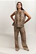 Leopard trousers MILK BROWN 1-301207-507-999511