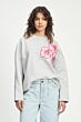 SWEATER - Floral Grey Melange SP9117-800 