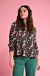 BLOUSE - Milly Flower Blaze Anthracite SP7047