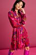 DRESS - Brushwork Fiery Pink SP7422-500