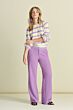 PANTS - Pique Wide Leg Purple SP7771-600