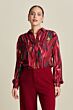 BLOUSE - Milly Woody Burgundy Red SP8026-998