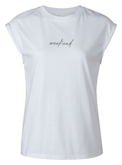 Sleeveless tee text print 1919184-121-10601