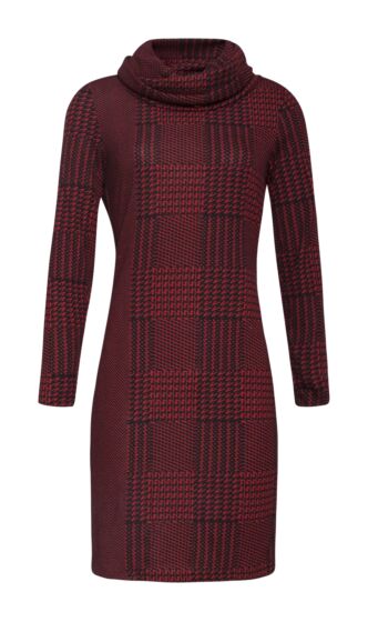 Jurk rood print 20584-999/450