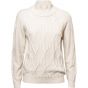 Sweater cable viscose blend knit 7s5520-7778-191