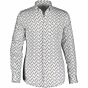 Shirt LS Printed Satijn 10731-8457