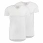 T-Shirt 2-pack den bosch v stretch wit 37-051-000