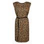 Jurk padded animal print on slub 5s1259-30239-730