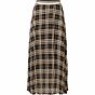 Rok lang plissé check black 6s1170-11279-990