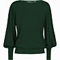 Sweater puffy sleeves deep green 7s5507-7760-764