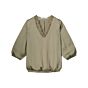 Blouse SUMMUM laces v-neck silky touch