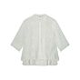 Blouse SUMMUM 3/4 sleeves 3d flower off white 