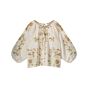 Blouse SUMMUM linen embroidery ivory