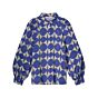 Blouse SUMMUM two tone print royal blue