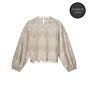 Top SUMMUM longsleeve lace pebble beige