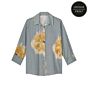 Blouse SUMMUM flowers and stripes multicolour