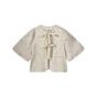 Blousejasje SUMMUM jacquard pebble beige