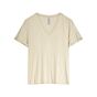 T-shirt SUMMUM v-neck glitter ivory