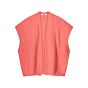 Vest SUMMUM sleeveless mohair knit bright coral