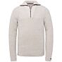 Half zip collar cotton boucle moul CKW217350-7074