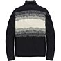 Roll neck cotton placed mouline VKW207345-5281