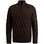 Half zip heavy knit Rum Raisin VKW2410340-8173