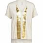 T-Shirt korte mouw foil stripe 3s4398