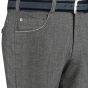 Pantalon swing front dark grey wool 2160-0146